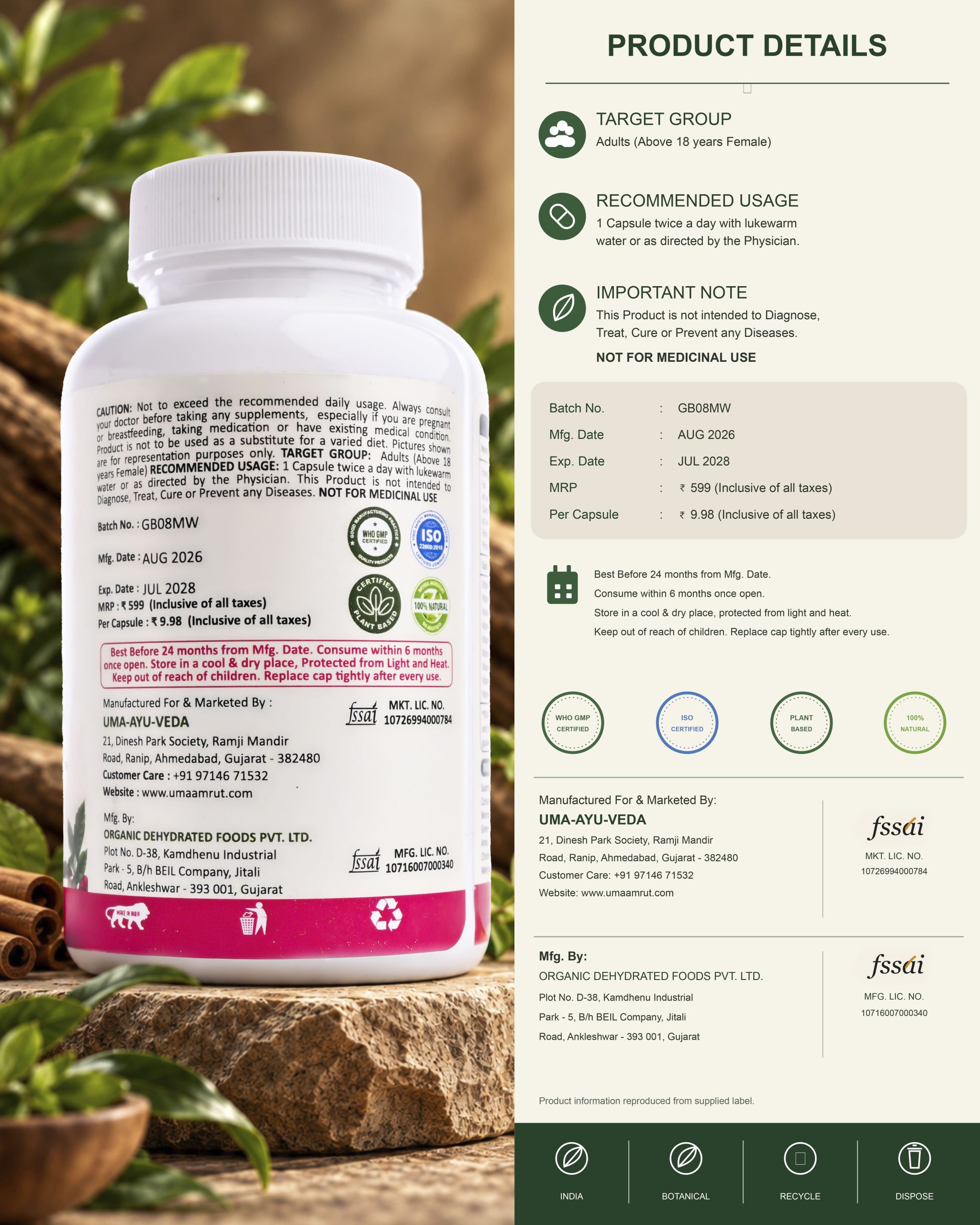 Uma Amrut Multivitamin for Women