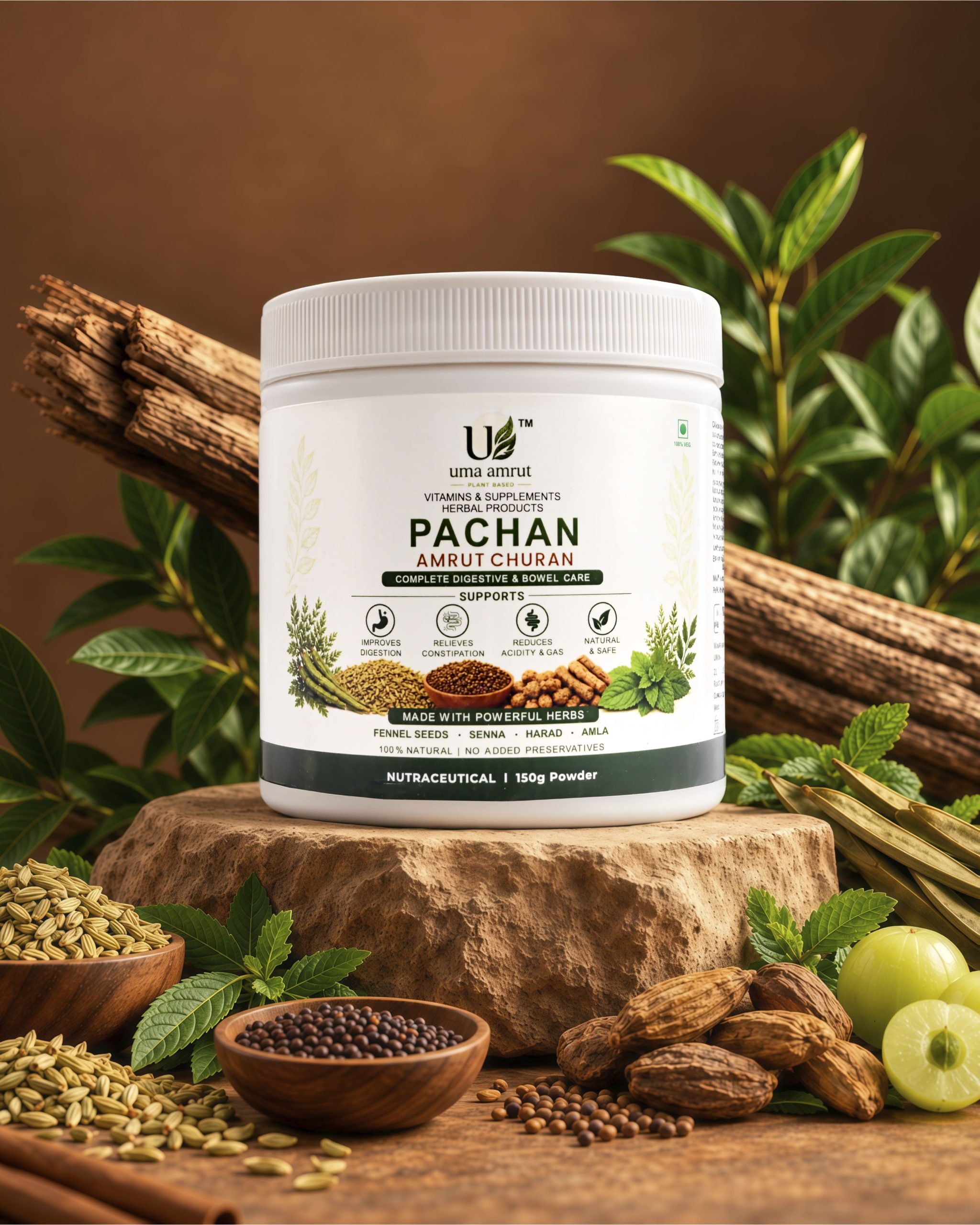 Uma Amrut Pachhan Amrut Churan Herbal Digestive Powder