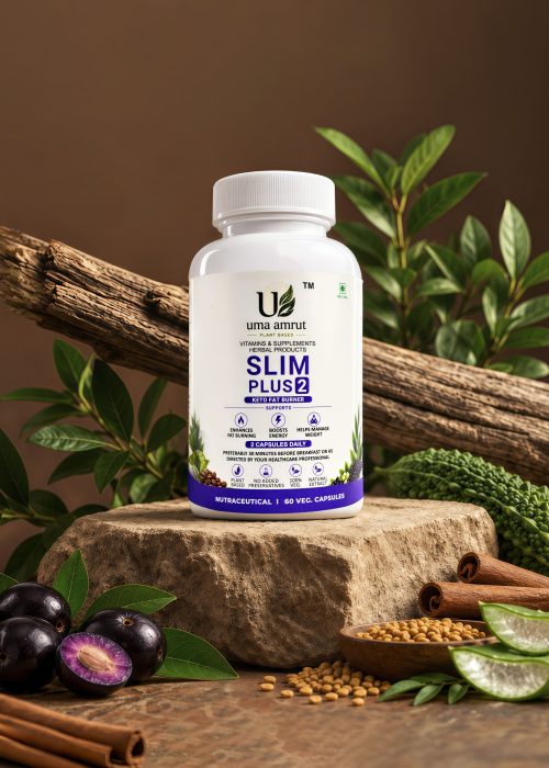 Uma Amrut Slim Plus 2 Keto Fat Burner Supplement Bottle